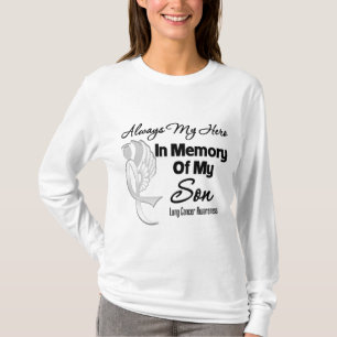 Immer mein Held im Gedächtnis-Sohn - Lungenkrebs T-Shirt