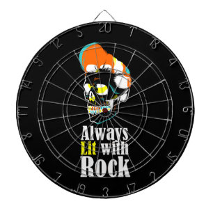 Immer mit Felsen beleuchtet Dartscheibe