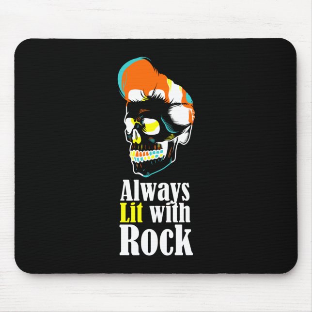 Immer mit Felsen beleuchtet Mousepad (Vorne)