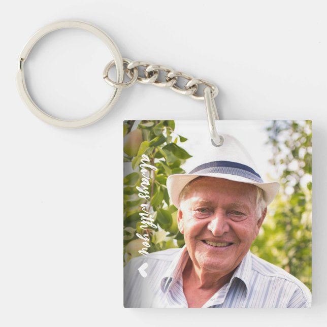 Immer mit Ihnen Beerdigung Beileid Memorial Schlüs Schlüsselanhänger (Vorderseite)