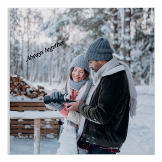 Immer mit Metalldruck Poster