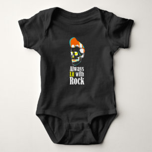 Immer mit Rock beleuchtet Baby Strampler