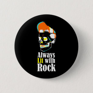 Immer mit Rock beleuchtet Button