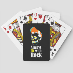 Immer mit Rock beleuchtet Spielkarten