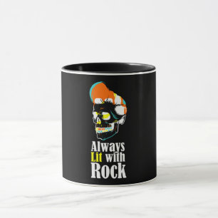 Immer mit Rock beleuchtet Tasse