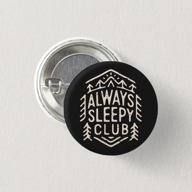 Immer müder Club Button (Vorne & Hinten)