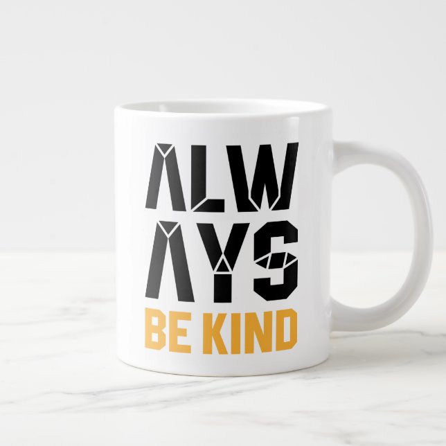 Immer nett Jumbo-Tasse (Rechts)