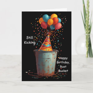 Immer noch auf dem Buckel Glücklicher Geburtstag R Karte