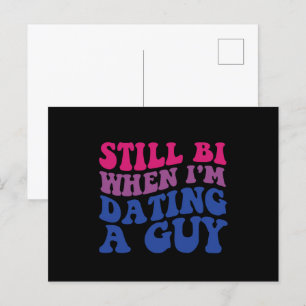 Immer noch bisexuell, wenn ich mit einem Typen aus Postkarte