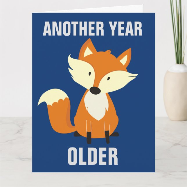 IMMER NOCH FOXY! FOX HAPPY BIRTHDAY GROSSE KARTEN (Vorderseite)