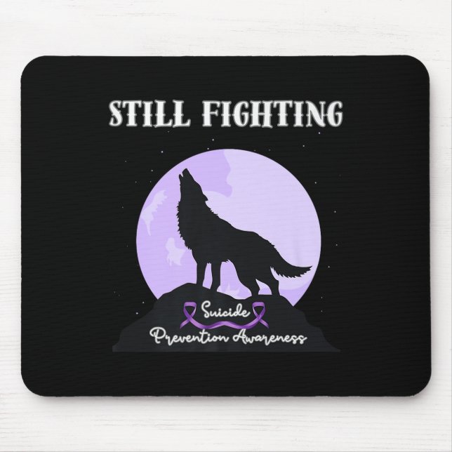Immer noch Kampf gegen Suizidpräventionsbewusstsei Mousepad (Vorne)