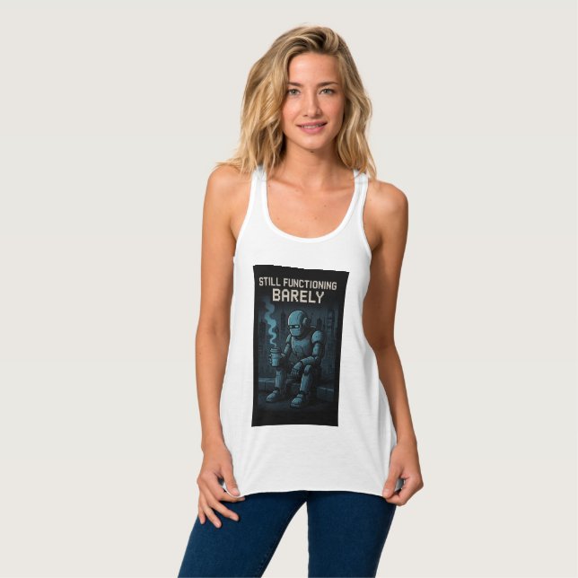Immer noch knapp funktionsfähig tank top (Vorderseite Vollansicht)