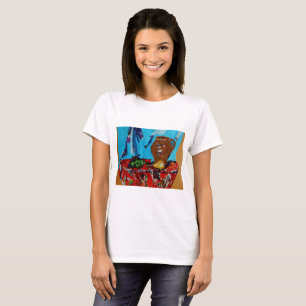 Immer noch Lofe trendy künstlerisches Shirt der Fr