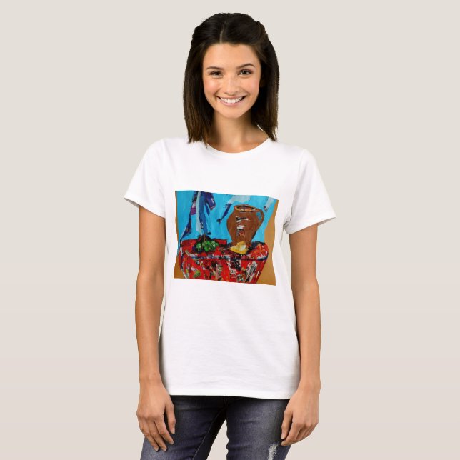 Immer noch Lofe trendy künstlerisches Shirt der Fr (Vorne ganz)