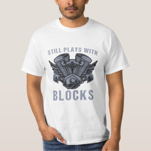 Immer noch spielt die Blockreparatur des Auto T-Shirt