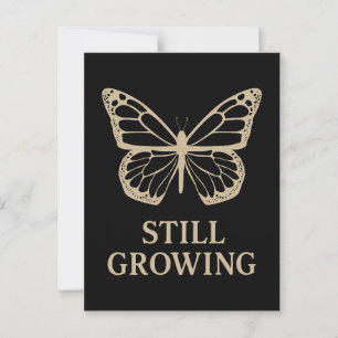 Immer noch wachsender Schmetterling - Liebe und He Postkarte