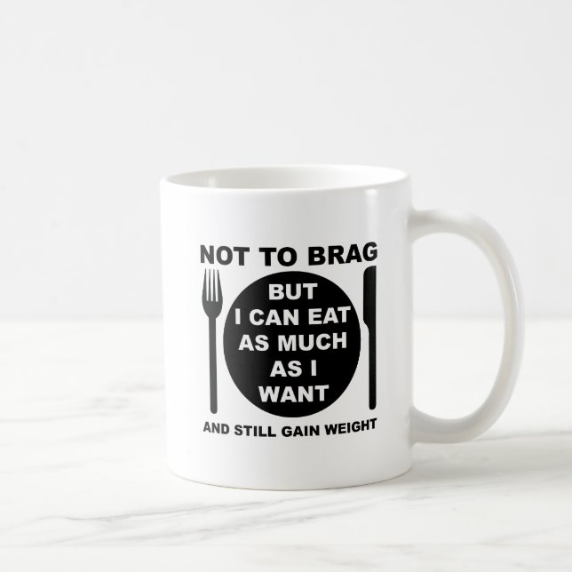Immer noch zunehmen Lustiger Becher Kaffeetasse (Rechts)