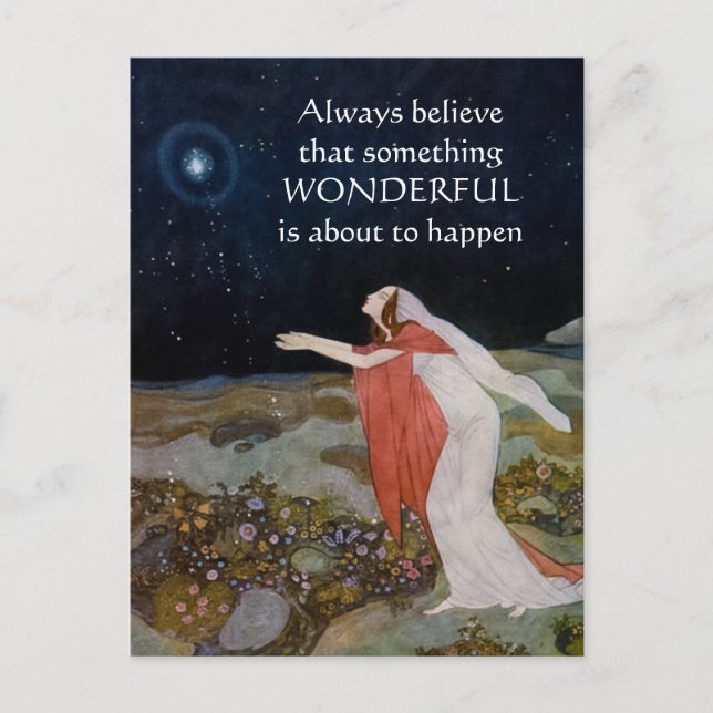 Immer Postkarte glauben (Vorderseite)