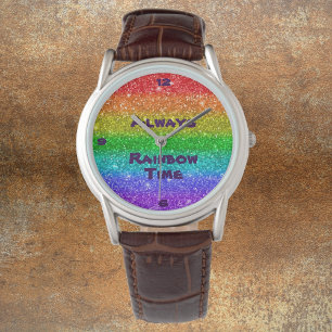 Immer Regenbogenzeit Armbanduhr