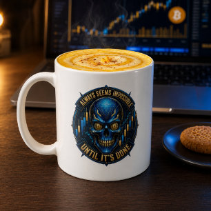 Immer Scheint Es Unmöglich, Bis Es Erledigt Ist Bi Kaffeetasse