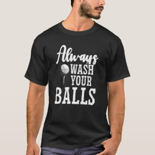 Immer schmeißen Balls Golf Retro Golfspielen T-Shirt