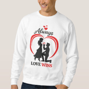 Immer siegt die Liebe Cozy Crewneck Sweatshirt