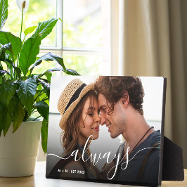 Immer Skriptüberlagerung Personalisierter Paare Fo Fotoplatte