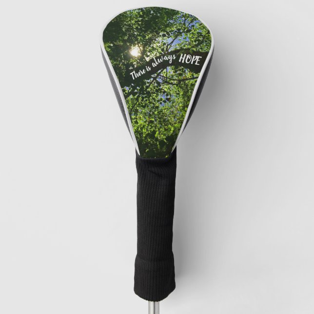 Immer Sonnenlicht durch Bäume inspirieren. Golf Headcover (Vorderseite)