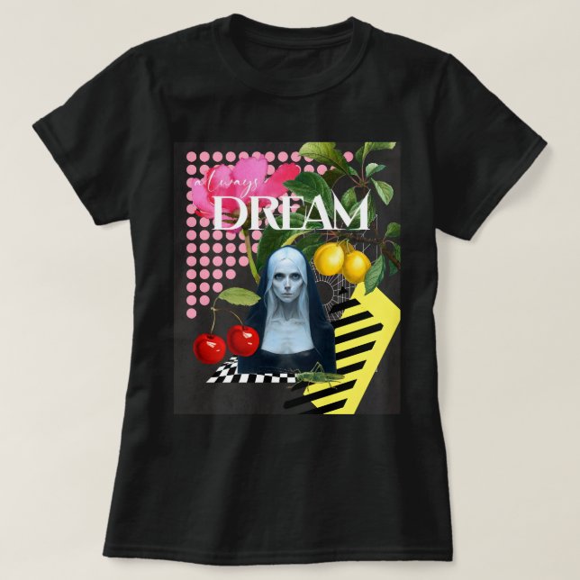 Immer TRAAM Modern - Künstlerischer Collage T - Sh T-Shirt (Design vorne)