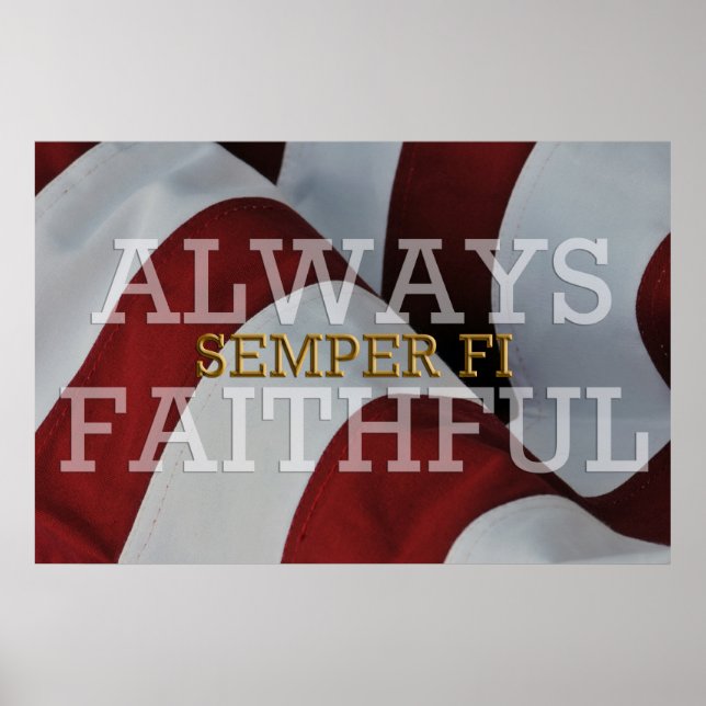 Immer treu - Semper Fi Poster (Vorne)