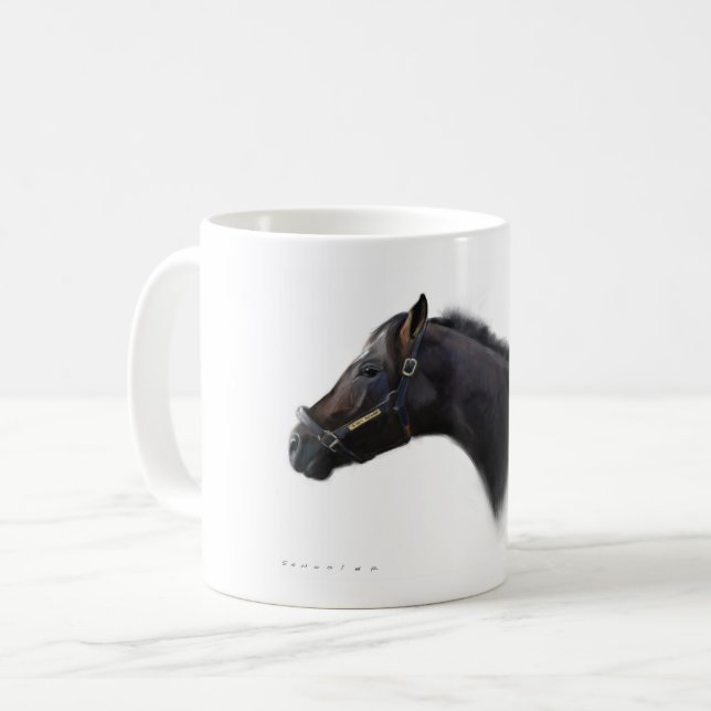 Immer trinkender Kaffee Kaffeetasse (Vorderseite Links)