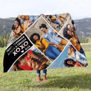 Immer und ewig Moderne 6-Foto-Collage Fleecedecke