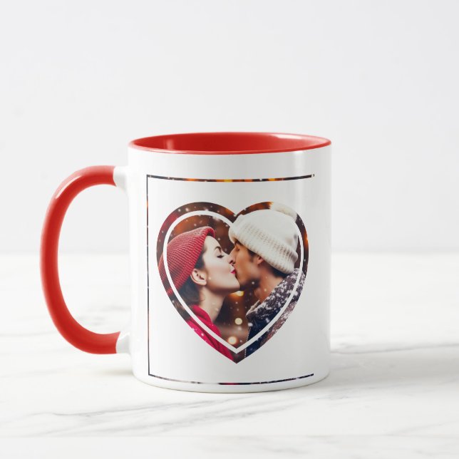 Immer und für immer Personalisiertes Foto Tasse (Links)