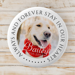 Immer und immer Bleibe in unserem Hearts Pet Memor Button
