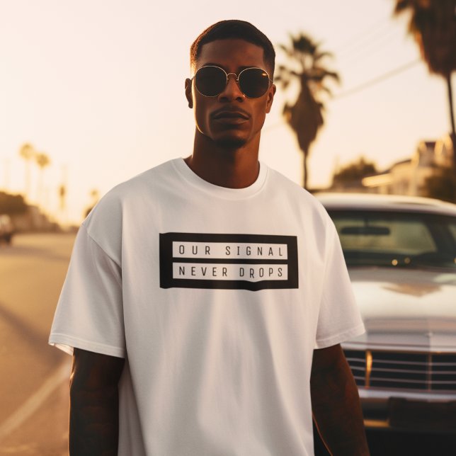 Immer verbunden T-Shirt (No bars? No problem. We’re still connected.)