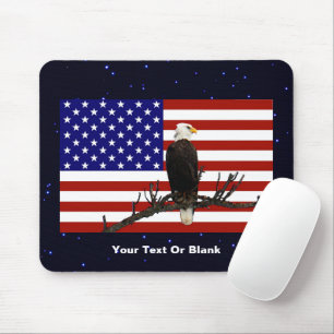 Immer wachsamer Weißkopfseeadler Mousepad