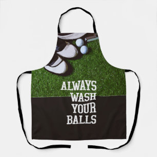 Immer Wasche Deine Bälle für Golfer Schürze