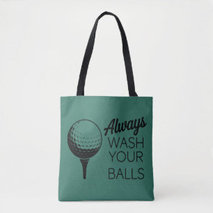 Immer Wasche Deine Bälle Lustiger Spruch Golfen Go Tasche