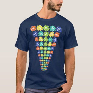 Immer weniger Zeilen Smiley Daisy Blume T-Shirt