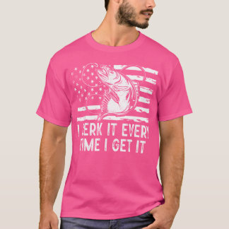 Immer, wenn ich es Fischen Pole Funny Fish kriege T-Shirt