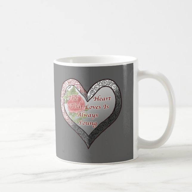 Immer Young Valentine Heart Tasse (Rechts)