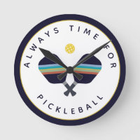 Immer Zeit für Pickleball Paddles Blau Gelb
