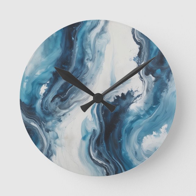 Immer zur Zeit Runde Wanduhr (Vorderseite)
