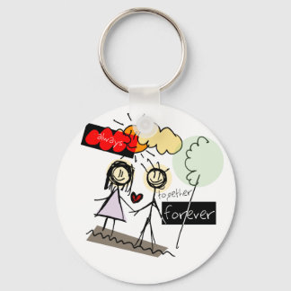 "Immer zusammen für immer" Fun Art Produkte Schlüsselanhänger