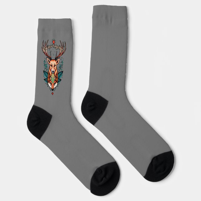Immer zusammen mit Jungfrau-Tattoo-Stil Socken (Rechts)
