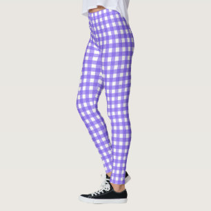 Immerblau und weiß kariert leggings