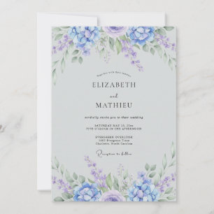 Immergrün Ätherische Botanische Hochzeit Einladung