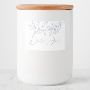 Immergrün Blumen Date Night Jar Lebensmitteletikett