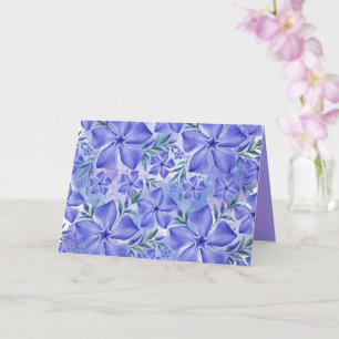 Immergrün-Blüten Blau Violett Vinca-Blüten Karte