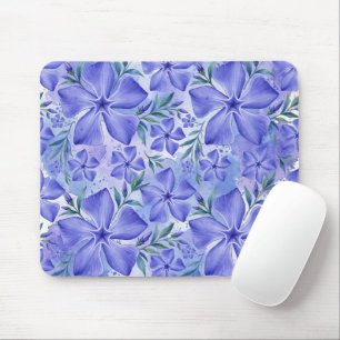Immergrün-Blüten Blau Violett Vinca-Blüten Mousepad